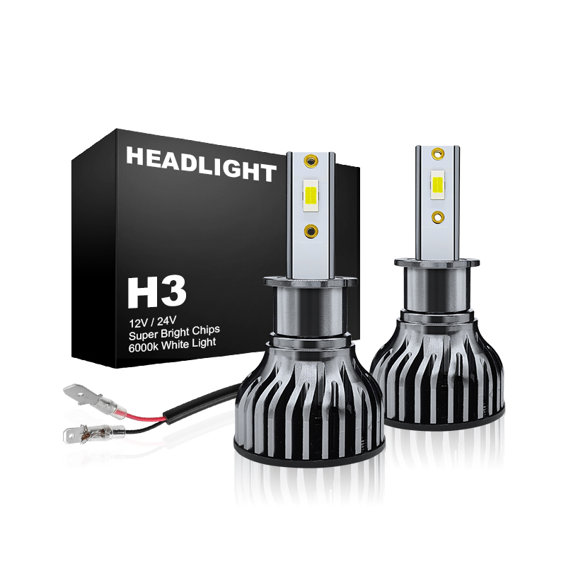 WETECH 25W LED Headlight Bulbs H3 Socket Auto Car LED Headlamp