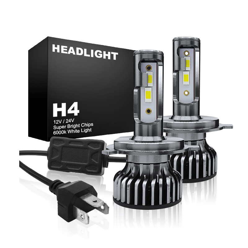 WETECH 25W LED Headlight Bulbs H4 Socket Auto Car LED Headlamp