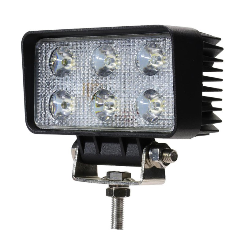 WETECH 18W 4" LED Auxiliary Flood Light Rectangular Off-road Driving Lights