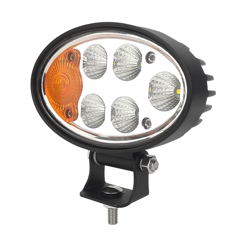 WETECH 36W Combination LED Work Lights 5.6" Oval Tractor Lights with Turn Signal