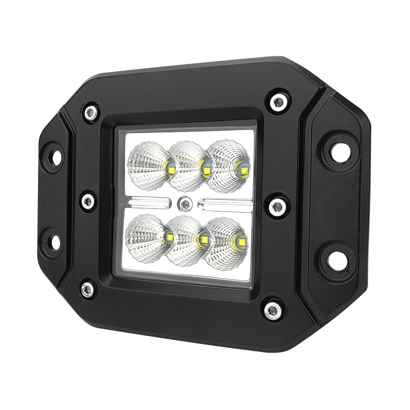 WETECH 18W 4" LED Auxiliary Spot Light Flush Mount Off-road Reverse Lights