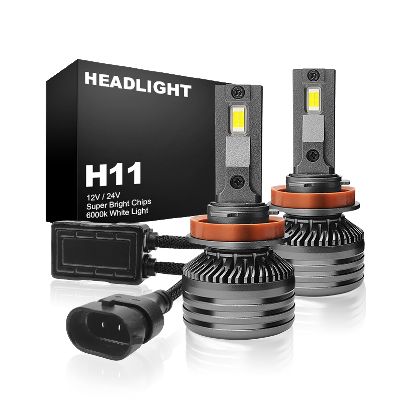 WETECH 55W LED Headlight Bulbs H11 Socket Auto Car LED Headlamp