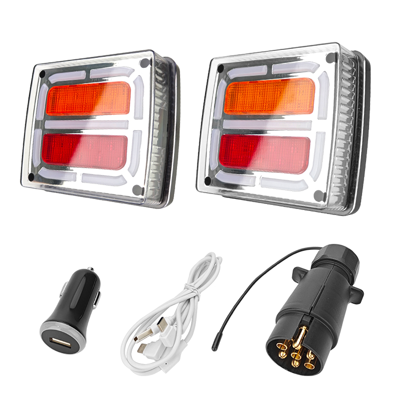 WETECH Wireless Trailer Light Kit Magnetic Base Conversion LED Towing Lights