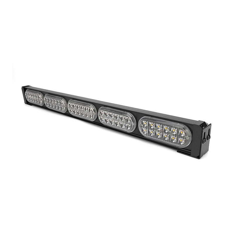 WETECH 60W 19" LED Strobe Light Bar Flash Rooftop Emergency Warning Light