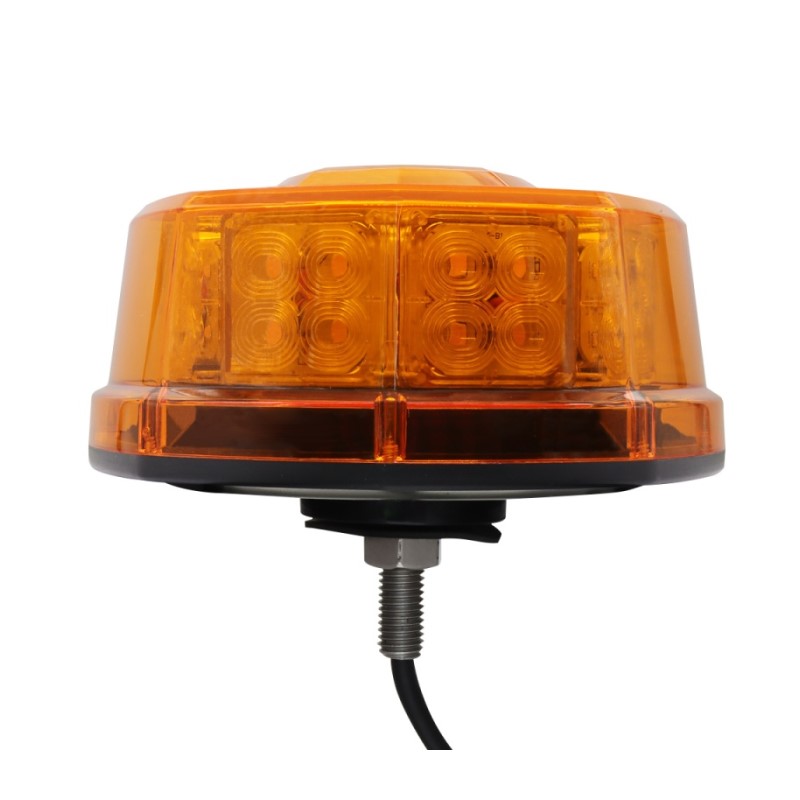 WETECH 8" Octagon Beacon Signal LED Warning Lights With Screw Mount