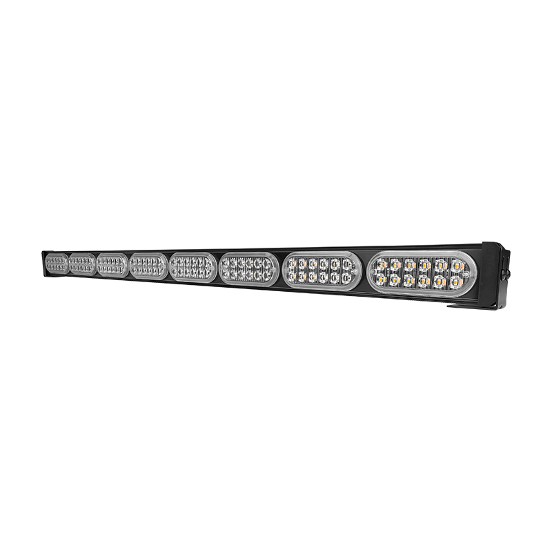 WETECH 96W 30" LED Strobe Light Bar Flash Rooftop Emergency Warning Light