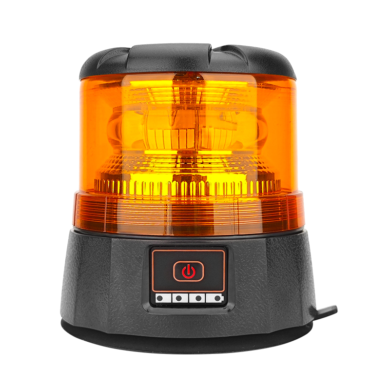 WETECH New Beacon Signal LED Flashing Rechargeable Warning Light With Magnet &amp; Sucker Base Type