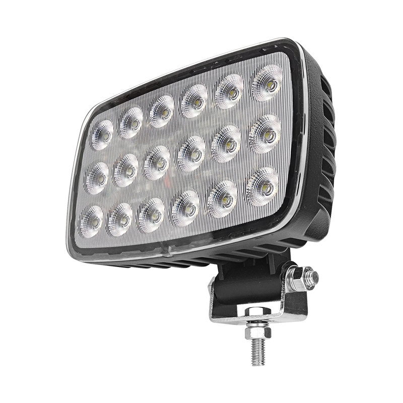 WETECH 90W 6.5" LED Work Lights Rectangular Swivel Bracket Flood WorkLight